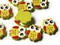 12 22mm Yellow Wooden Owl Beads Wood Animal Beads Cute Bird Beads Novelty Beads to String